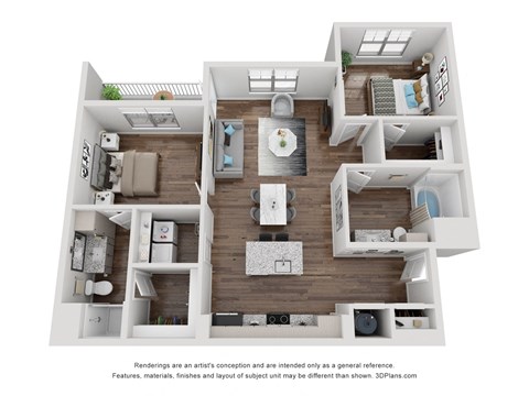 2 Bedroom_Titanium_B2